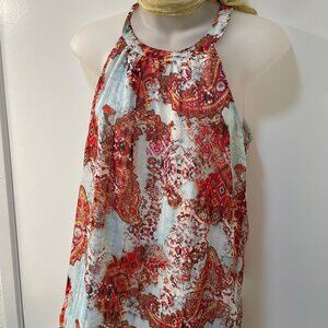 [Daniel Rainn] Paisley Snakeskin Metallic Tank Top